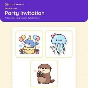 Ocean Birthday Clip Art — 20 Transparent PNGs image 5