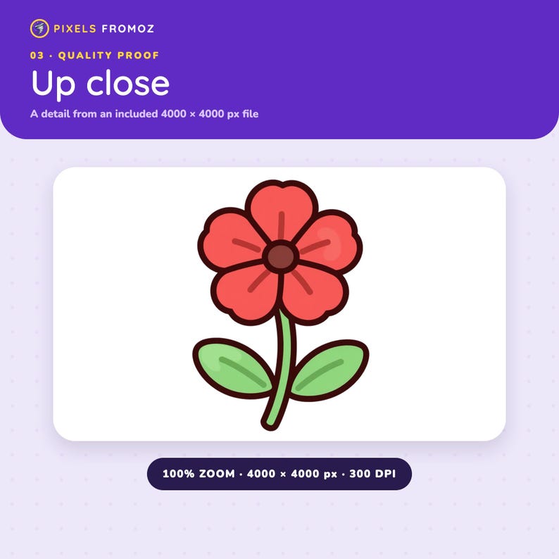 Wildflower Garden Clip Art PNG, 20 Botanical Elements, Digital Download image 9