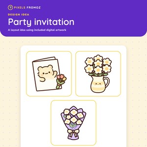 Cottage Garden Bouquet Clip Art PNG, 20 Floral Arrangement Designs image 6