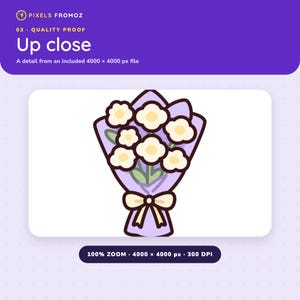 Cottage Garden Bouquet Clip Art PNG, 20 Floral Arrangement Designs image 9