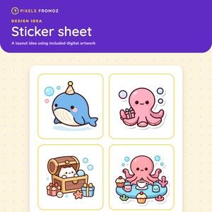 Ocean Birthday Clip Art — 20 Transparent PNGs image 6