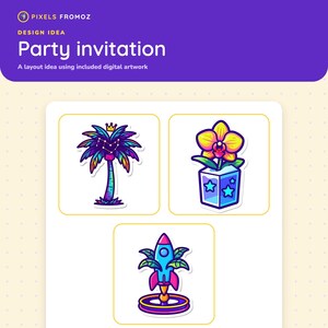 Imágenes prediseñadas PNG de una tienda de conveniencia intergaláctica de plantas de interior, 20 diseños cósmicos imagen 6