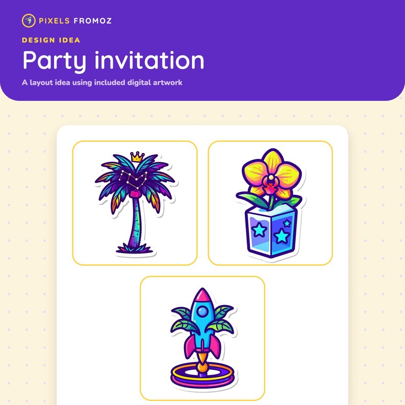 Imágenes prediseñadas PNG de una tienda de conveniencia intergaláctica de plantas de interior, 20 diseños cósmicos imagen 6