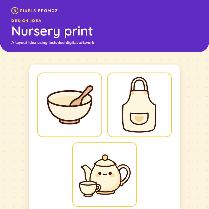 Images clipart PNG de cuisine à thème pâtisserie, 20 créations culinaires (téléchargement numérique) image 5