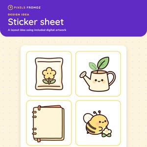 Iconos PNG para planificador de jardines, 20 símbolos de jardinería para diarios (descarga digital) imagen 7