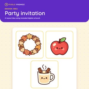 Autumn Harvest Clip Art PNG, 20 Cozy Fall Pumpkins and Harvest Designs image 6