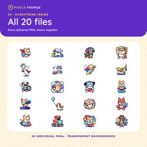 Dog Superhero Clip Art PNG, 20 Original Canine Hero Designs image 10