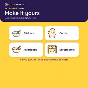 Images clipart PNG de cuisine à thème pâtisserie, 20 créations culinaires (téléchargement numérique) image 3