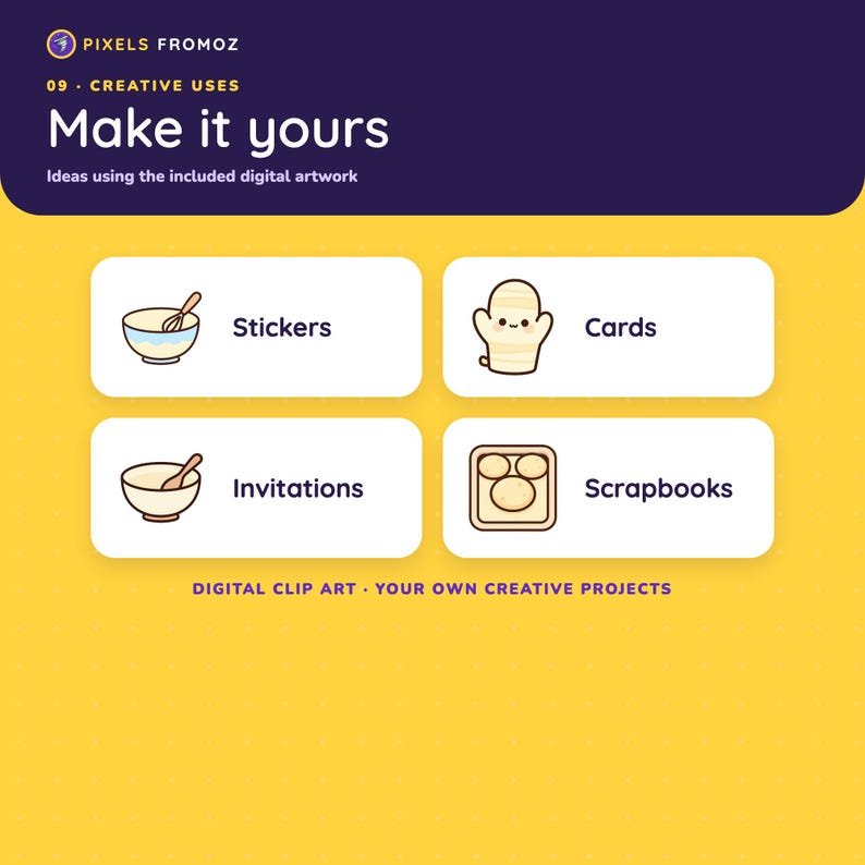 Images clipart PNG de cuisine à thème pâtisserie, 20 créations culinaires (téléchargement numérique) image 3