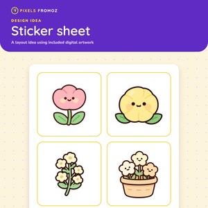 Wildflower Garden Clip Art PNG, 20 Botanical Elements, Digital Download image 7