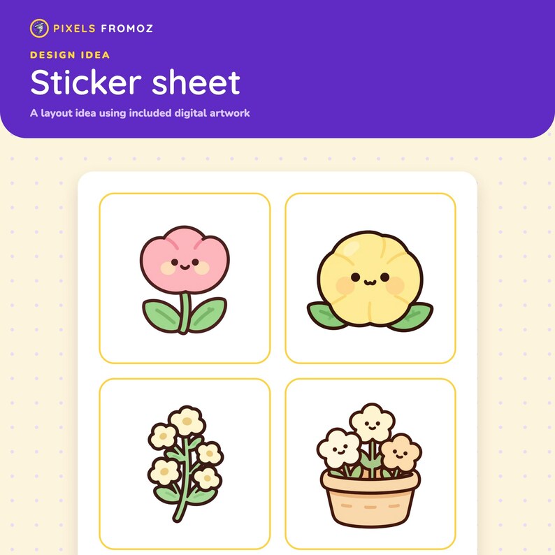 Wildflower Garden Clip Art PNG, 20 Botanical Elements, Digital Download image 7