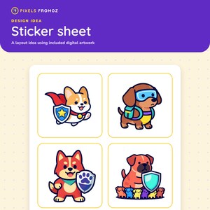 Dog Superhero Clip Art PNG, 20 Original Canine Hero Designs image 7