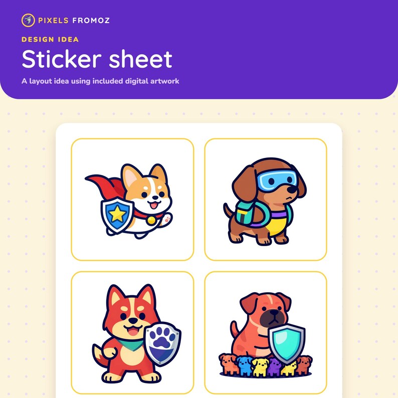 Dog Superhero Clip Art PNG, 20 Original Canine Hero Designs image 7