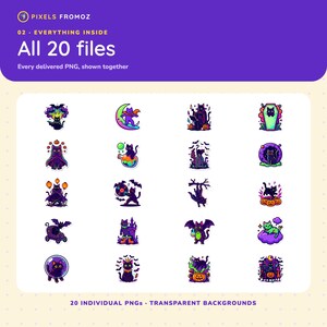 Vampire Cat Halloween Clip Art PNG, 20 Neon Gothic Designs image 9