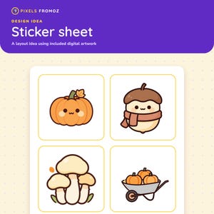 Autumn Harvest Clip Art PNG, 20 Cozy Fall Pumpkins and Harvest Designs image 7