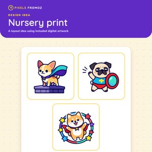 Dog Superhero Clip Art PNG, 20 Original Canine Hero Designs image 5