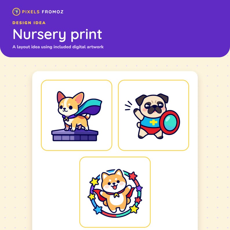 Dog Superhero Clip Art PNG, 20 Original Canine Hero Designs image 5