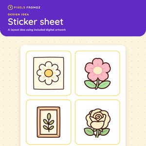 Pressed Flower Journal Elements PNG, 20 Botanical Scrapbook Designs image 7