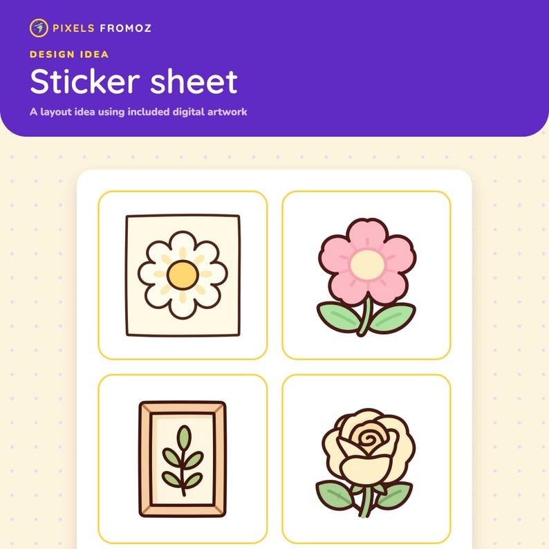 Pressed Flower Journal Elements PNG, 20 Botanical Scrapbook Designs image 7