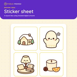 Winter Cozy Home Clip Art PNG, 20 Warm Hygge Holiday Designs image 7