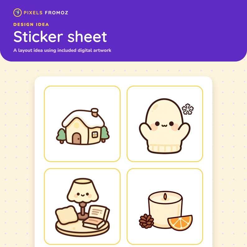 Winter Cozy Home Clip Art PNG, 20 Warm Hygge Holiday Designs image 7