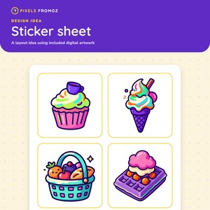 Whimsical Little Treats Clip Art PNG, 20 Surreal Party Designs image 7