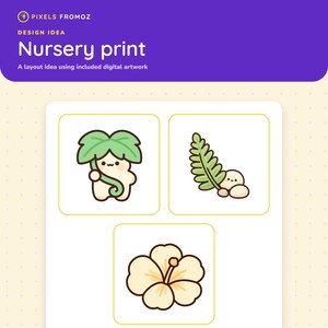 Tropical Botanical Leaves Clip Art PNG, 20 Exotic Plant Designs image 5