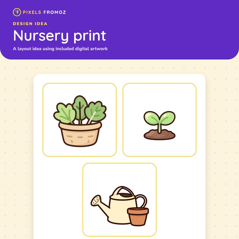 Herb Kitchen Garden Botanical Clip Art PNG, 20 Garden Designs image 5