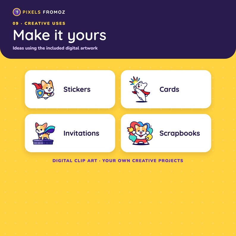 Dog Superhero Clip Art PNG, 20 Original Canine Hero Designs image 3