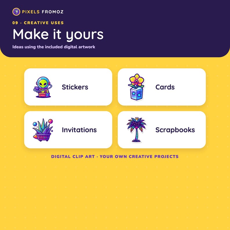 Imágenes prediseñadas PNG de una tienda de conveniencia intergaláctica de plantas de interior, 20 diseños cósmicos imagen 3