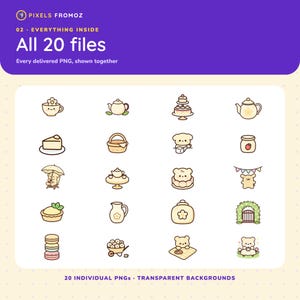 Garden Tea Party Clip Art PNG, 20 Whimsical Tea Designs image 10