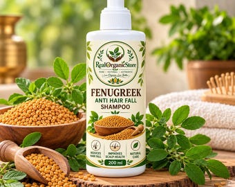 フェヌグリークシャンプー 200ml | メティヘアウォッシュ | ポンプボトル | RealOrganicStore