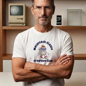 Apple Macintosh Classic Creative Club Retro Computer Shirt, Vintage Tech Tee