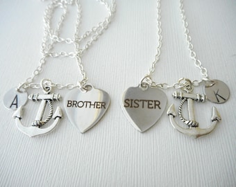 big sister little brother necklace