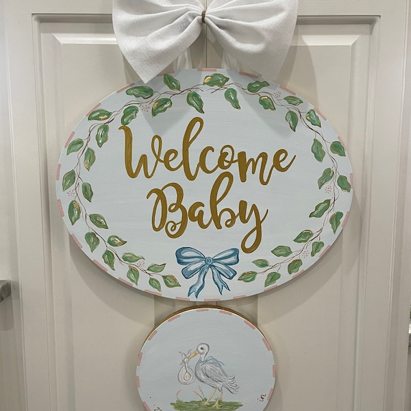 Baby Door Hanger Etsy