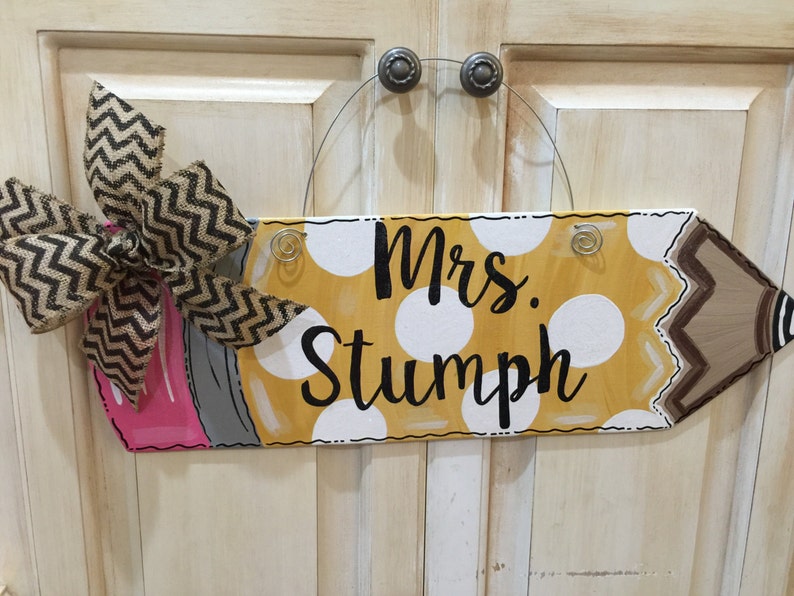 Pencil door hanger