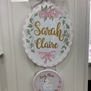 Swan Baby Door Hanger