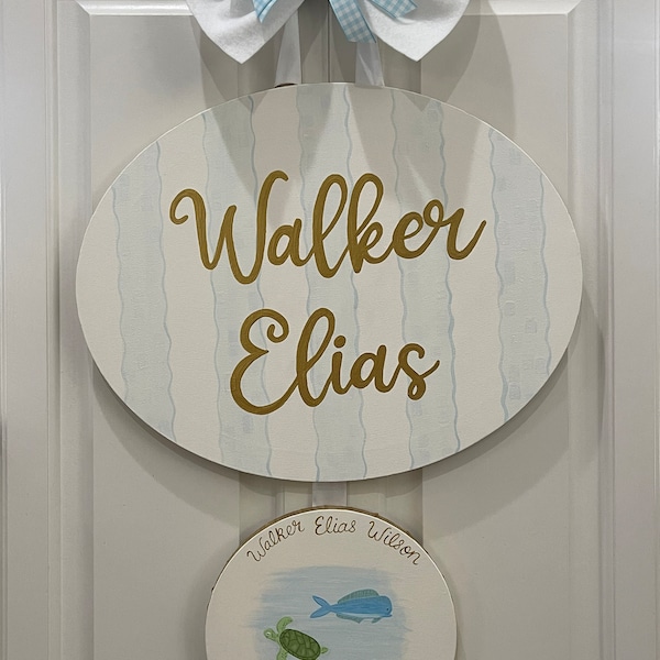 Baby Door Hanger Etsy