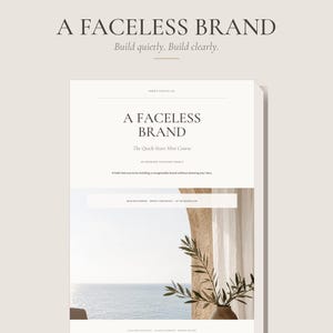 A Faceless Brand Mini Course PDF | Christian Digital Branding Guide for Beginners
