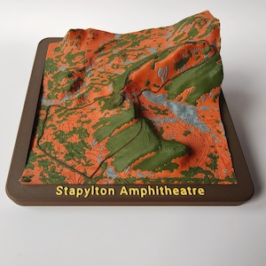 Mount Stapylton 3D Topographic Map | Grampians Hiking Gift | Gariwerd Victoria Trail Art | Engraved Coordinates | Made in Australia