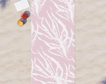 Boho Beach Blanket, Seaweed Print, Coastal Outdoor Blanket, California Art, Nature Print Blanket, Beach Picnic Blanket, Ocean Home Gift