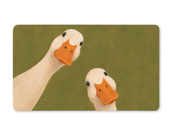 Funny Goose Doormat | Farmhouse Entry Rug, Cottagecore Decor