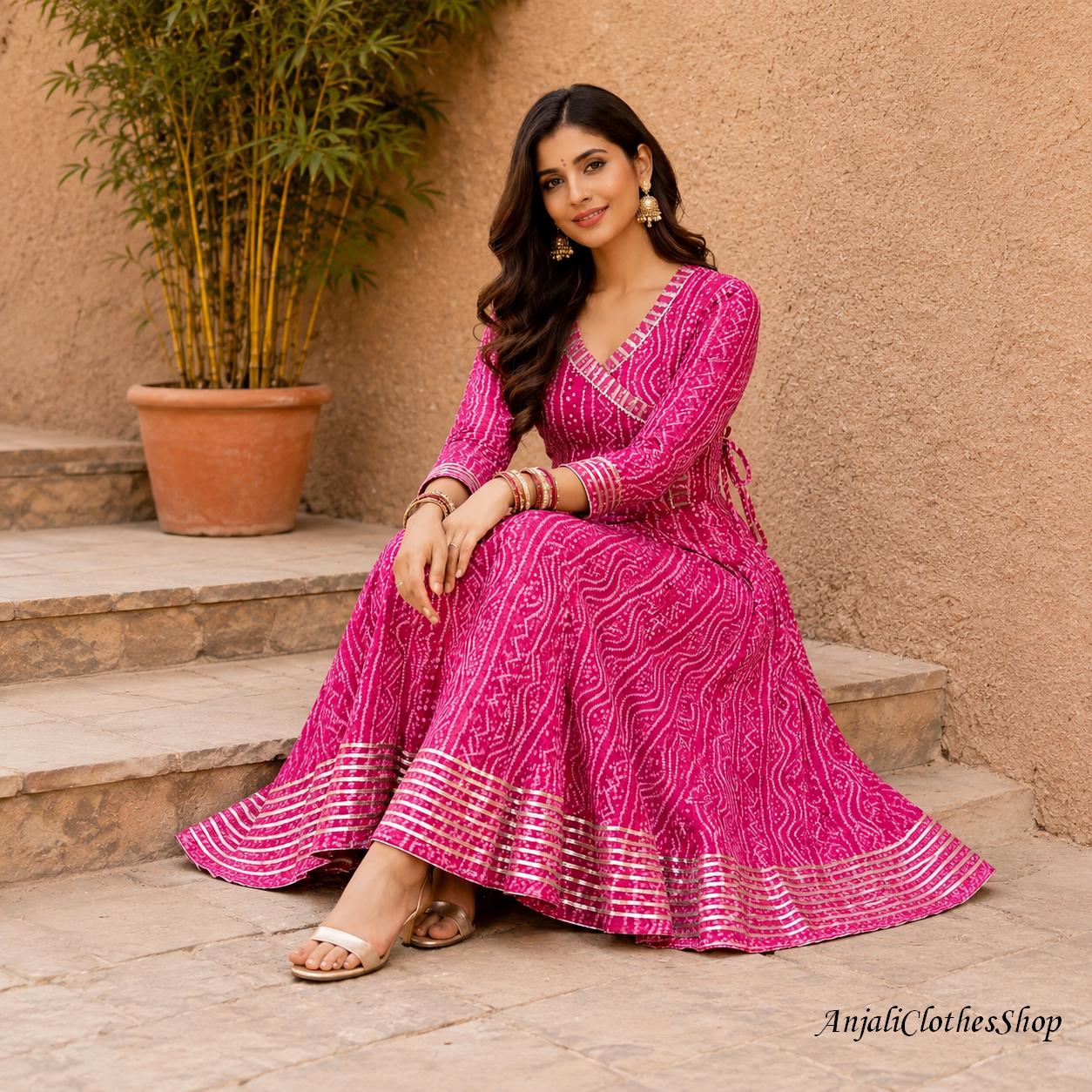 paithani dress design for women Anarkali gown Size:11 years (146 cm) Shirts & Blouses “Dress Blues” by Zac