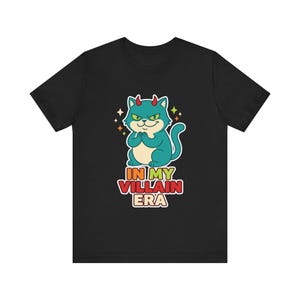In My Villain Era Cat Tee, Funny Devil Cat Shirt, Sassy Cat Lover T-Shirt, Cute Evil Cat Gift