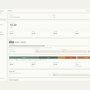 Pricing & Profit Calculator, Offline Web App for Product Cost, Margin, Marketplace Fees (Digital Download)