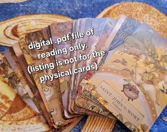 Reading Only** Herbal Astrology Oracle Card Reading Digital .pdf  - Healing, Astrology, Ritual - 3 Card Pull - PLEASE READ DESCRIPTION