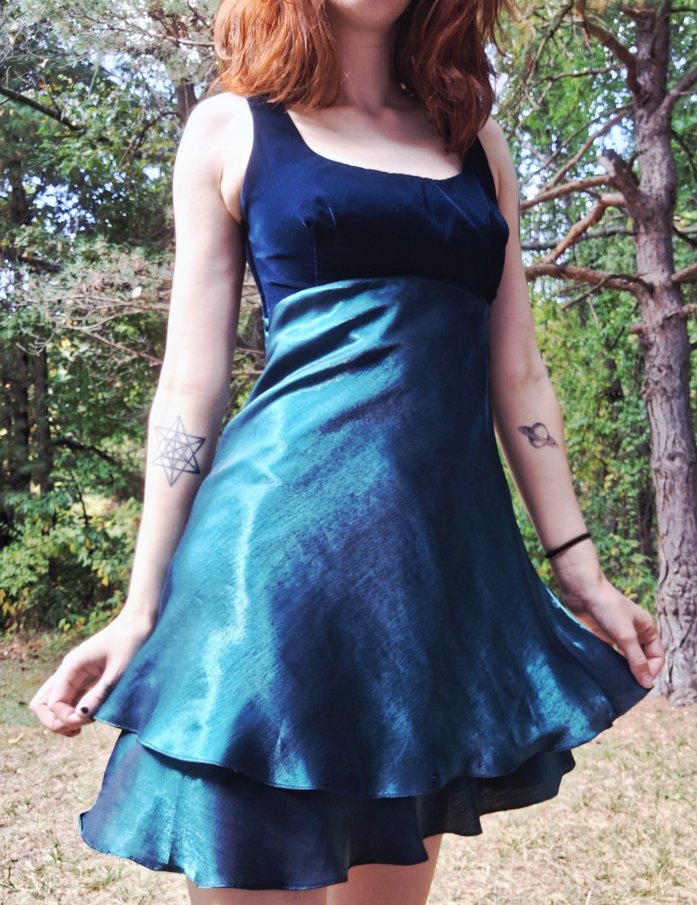 late 90s dress Meryl - soft a-line winter dress outfit Size:Custom Size(Add Your Size On ”Order special instructions“ ）