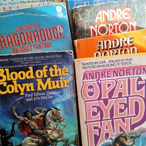 Science Fiction Double Feature - [2] Randomly Selected Retro Sci Fi Books Cool Cover Art - Mystery Mail - FREE US SHIPPING