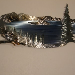 Crater Lake Metal Wall Sculpture