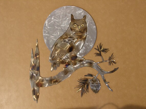 Great Horned Owl Metal Wall Art - Metal Owl Wall Art Great Horned Owl Metal Wall Art - Metal Owl Wall Art